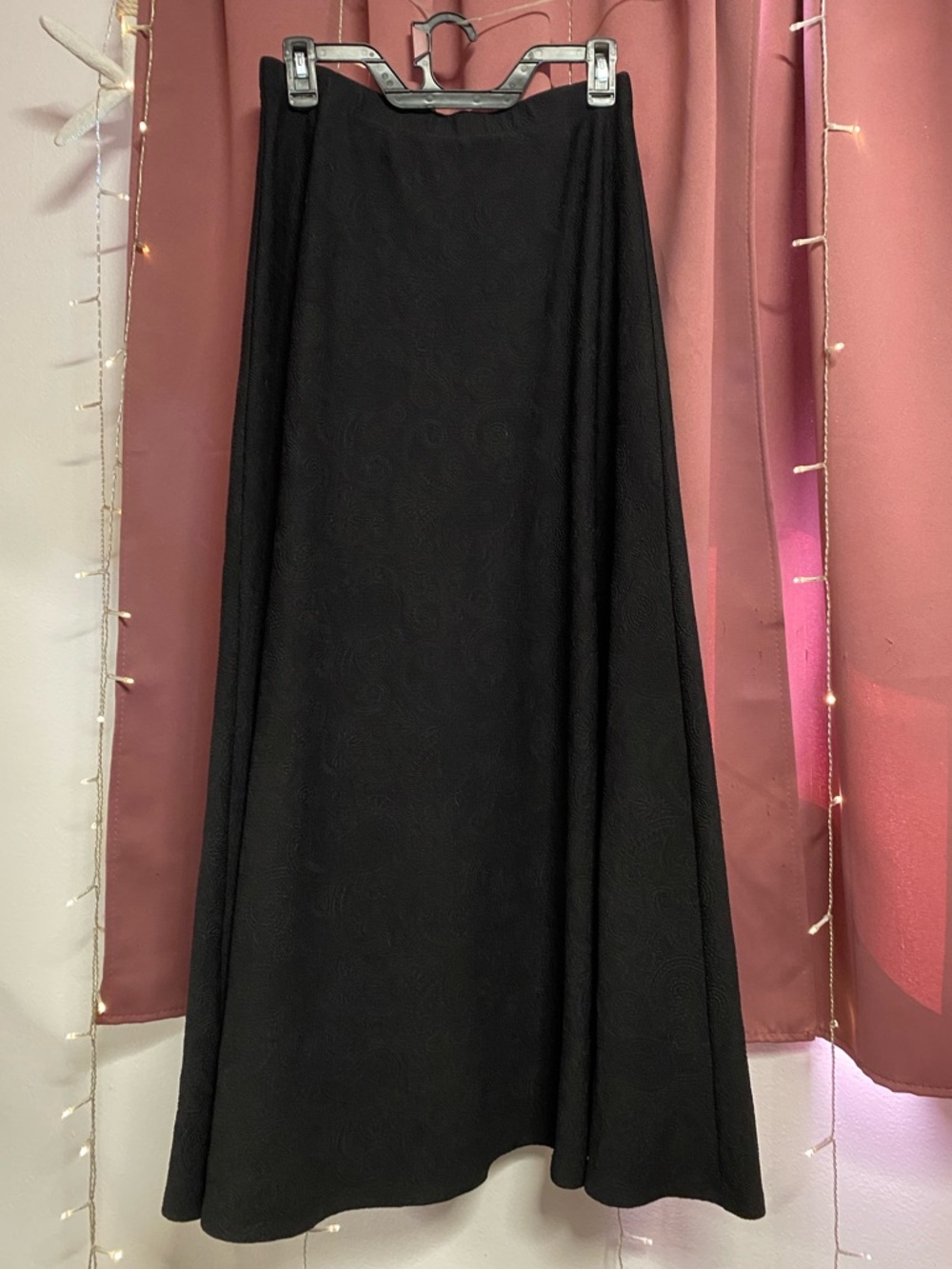 Black A-Line Maxi Skirt - Classic Women's Skirt